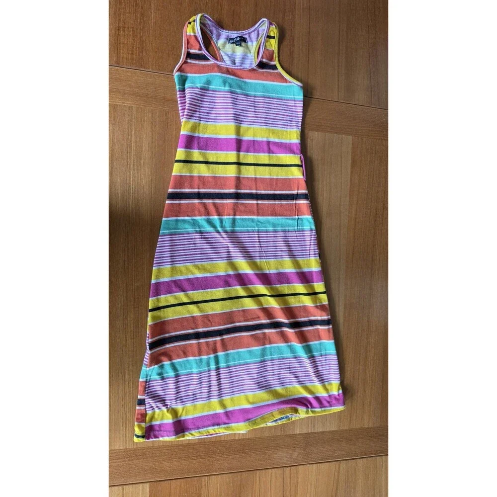 Girl's Striped Summer Dress Size 10/12 READ Description